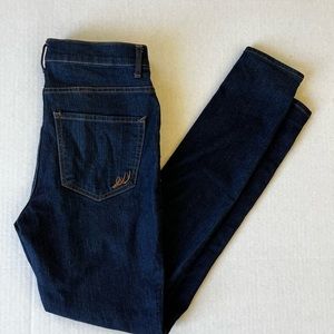 Express High Rise Ankle Legging Blue Jeans Women's SZ 6